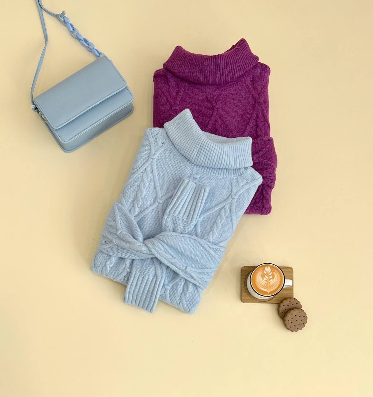 تونیک بافت یقه اسکی لوزی کد 2456