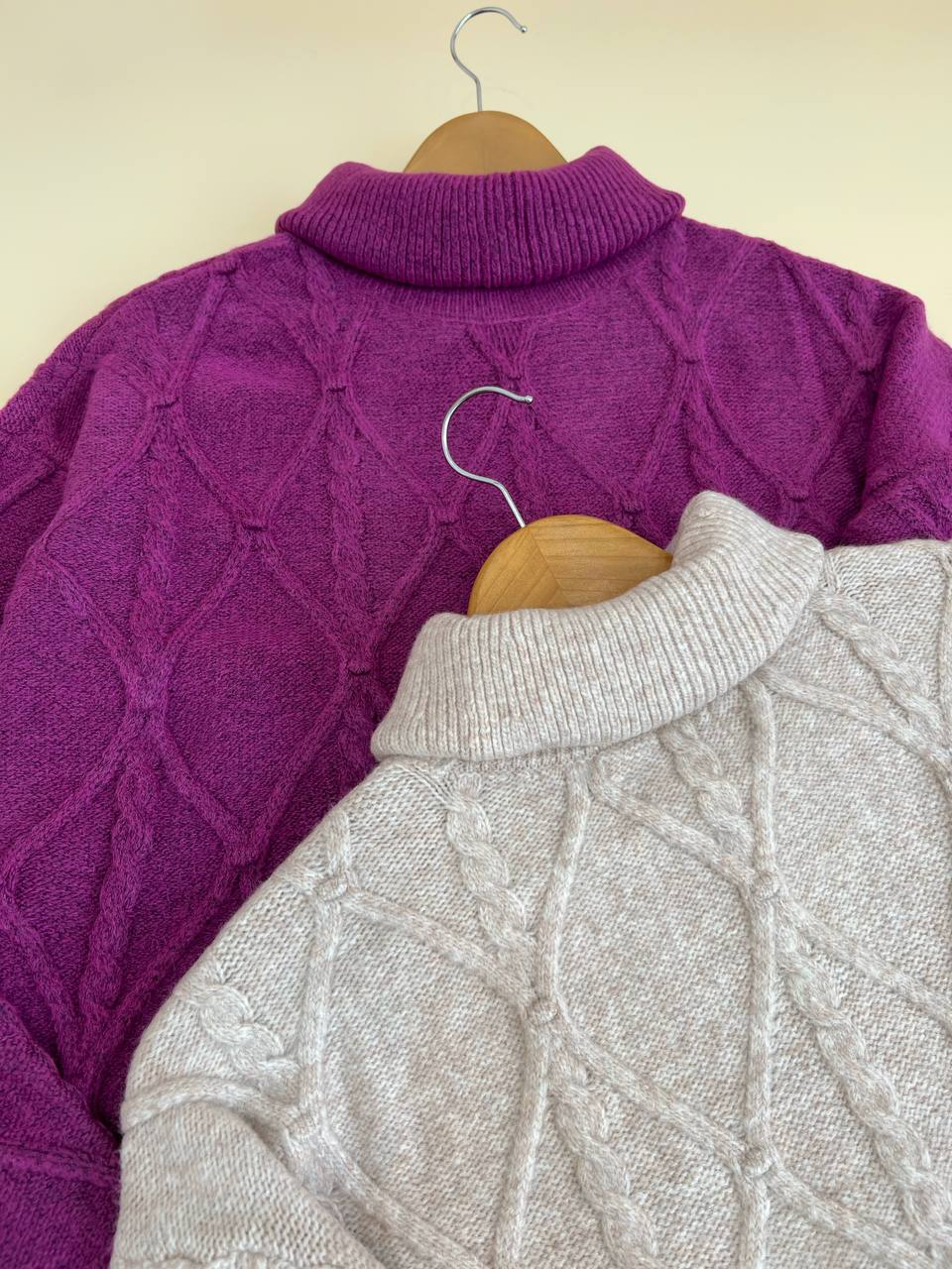 تونیک بافت یقه اسکی لوزی کد 2456