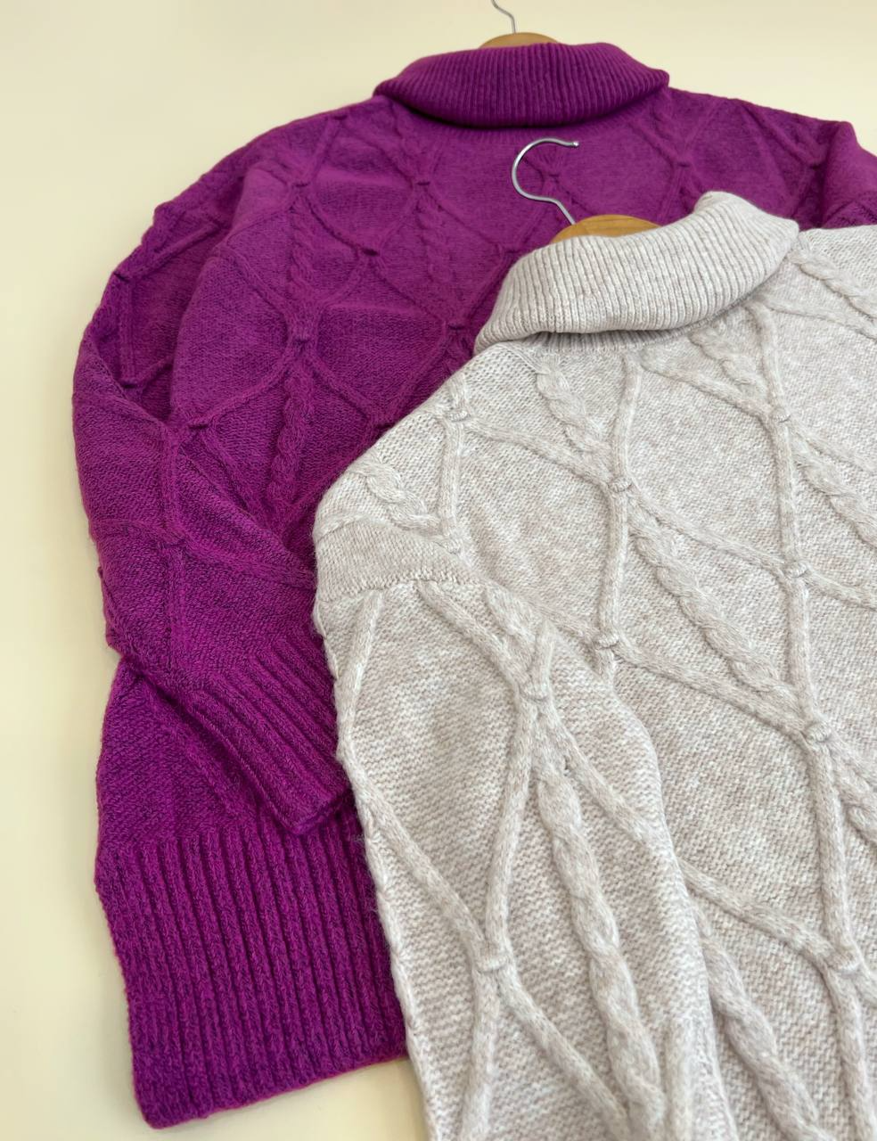 تونیک بافت یقه اسکی لوزی کد 2456