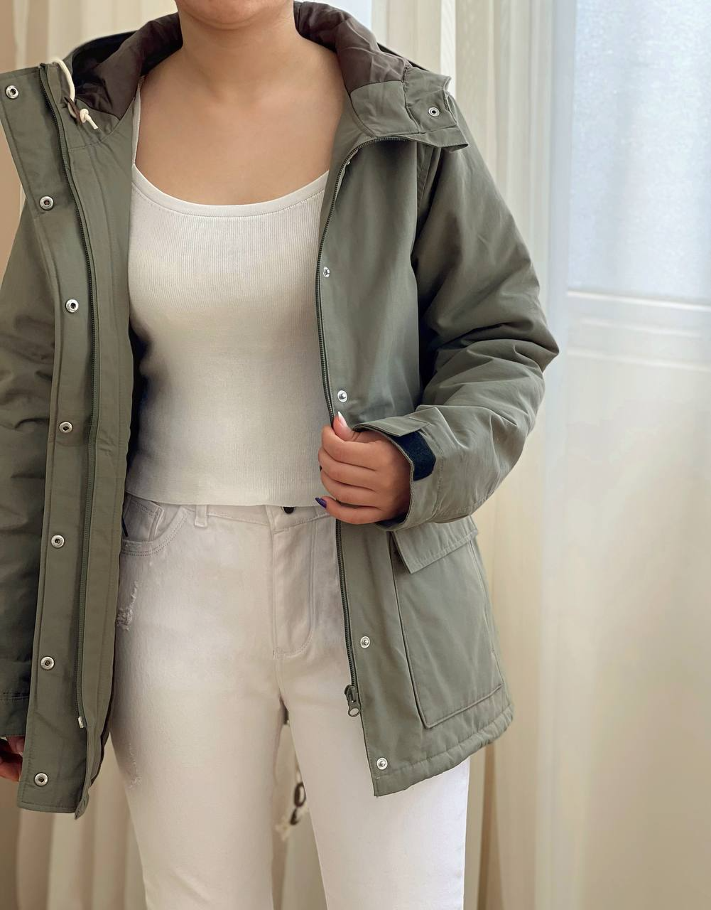 کاپشن کتان آستردار کد 2460