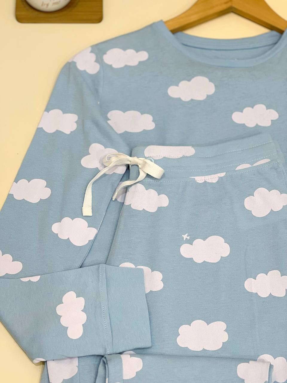 ست بلوز و شلوار راحتی ابر 2462