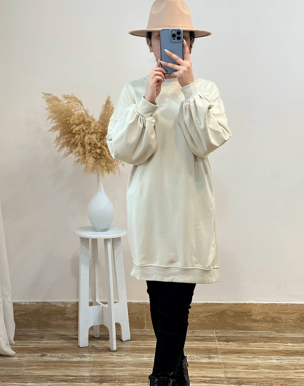 تونیک دورس آستین پف کد 2463