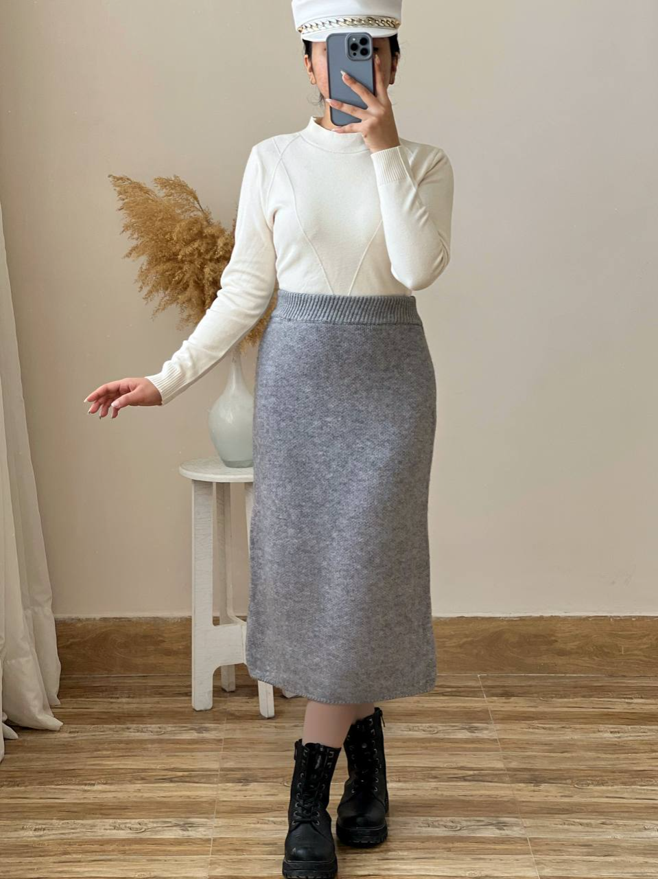 پلیور بافت ساده کد 2464