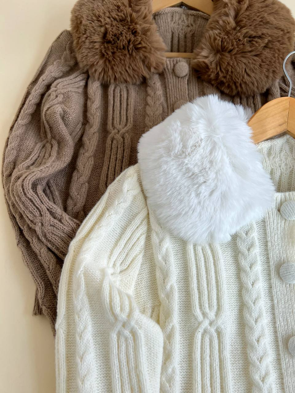 ژاکت بافت خزدار اوردر کد 2470