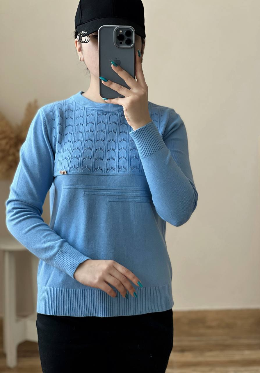 پلیور بافت یقه گرد کد 2472