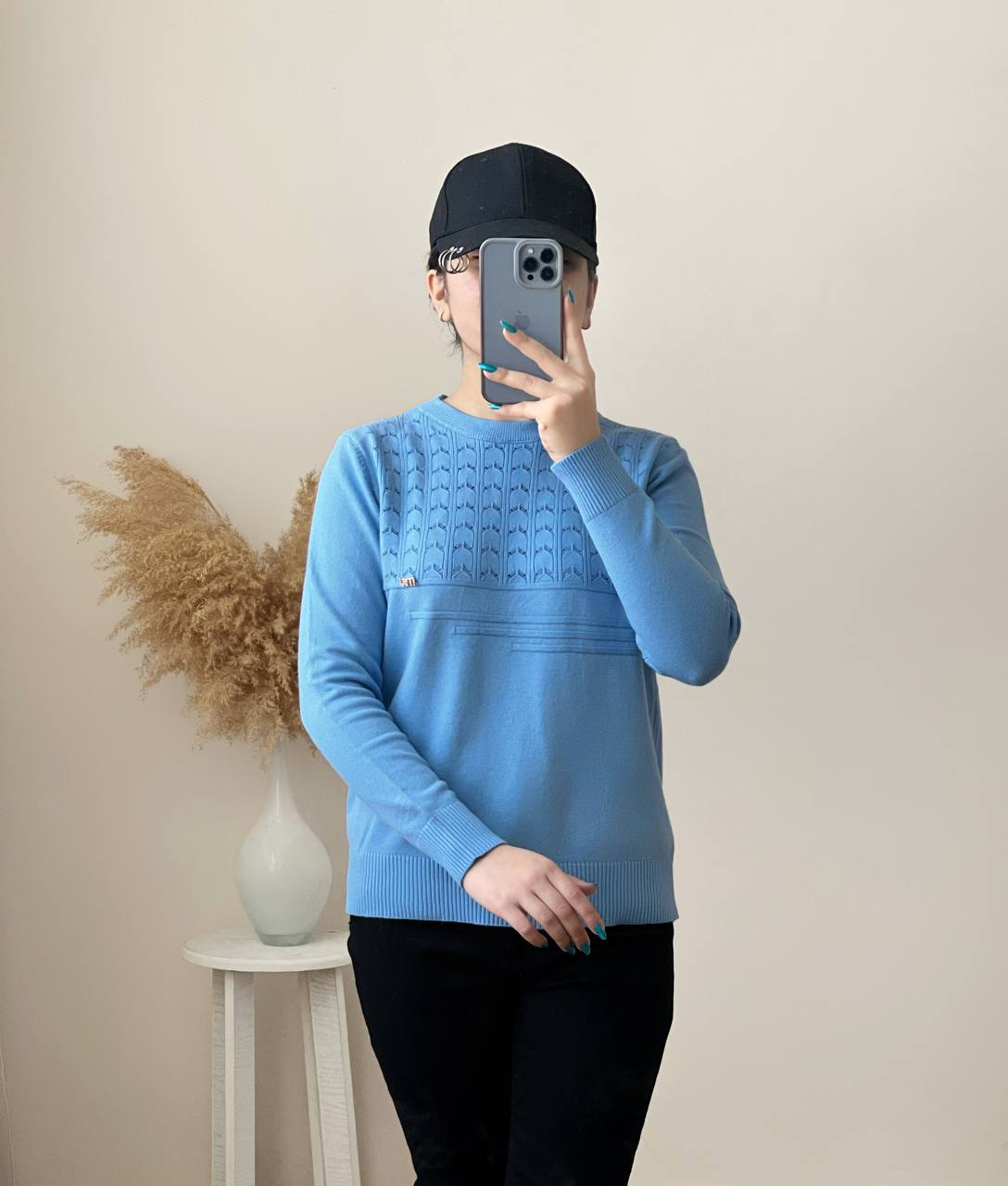 پلیور بافت یقه گرد کد 2472