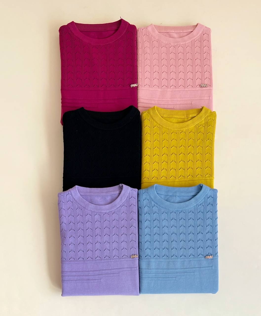 پلیور بافت یقه گرد کد 2472