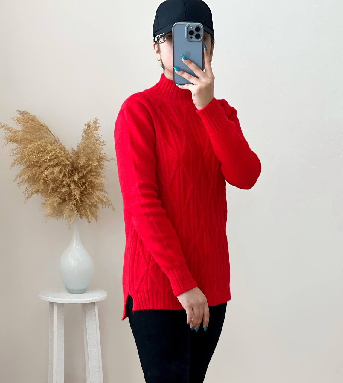 پلیور بافت لوزی کد 2473