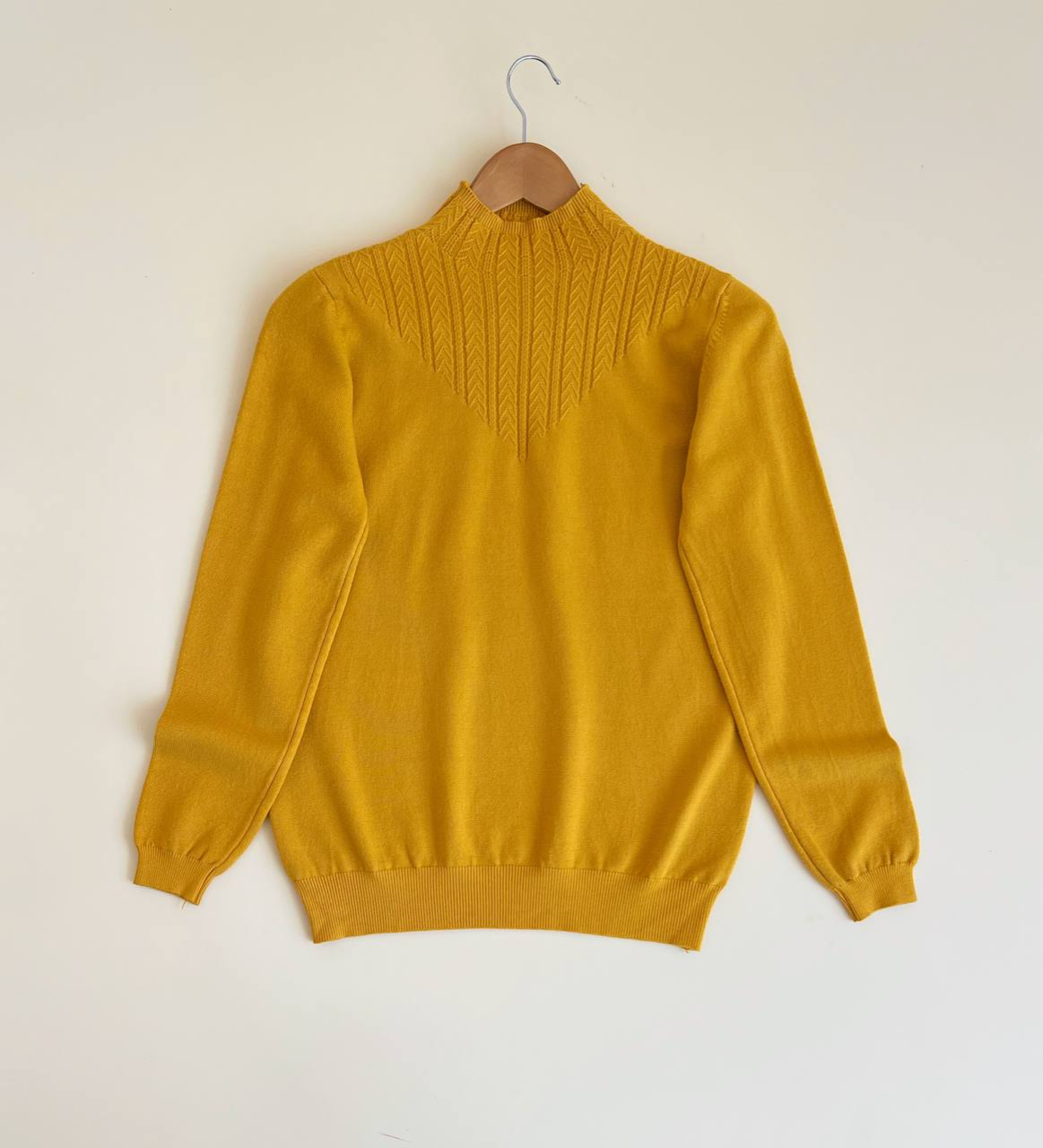 پلیور بافت یقه ایستاده کد 2474