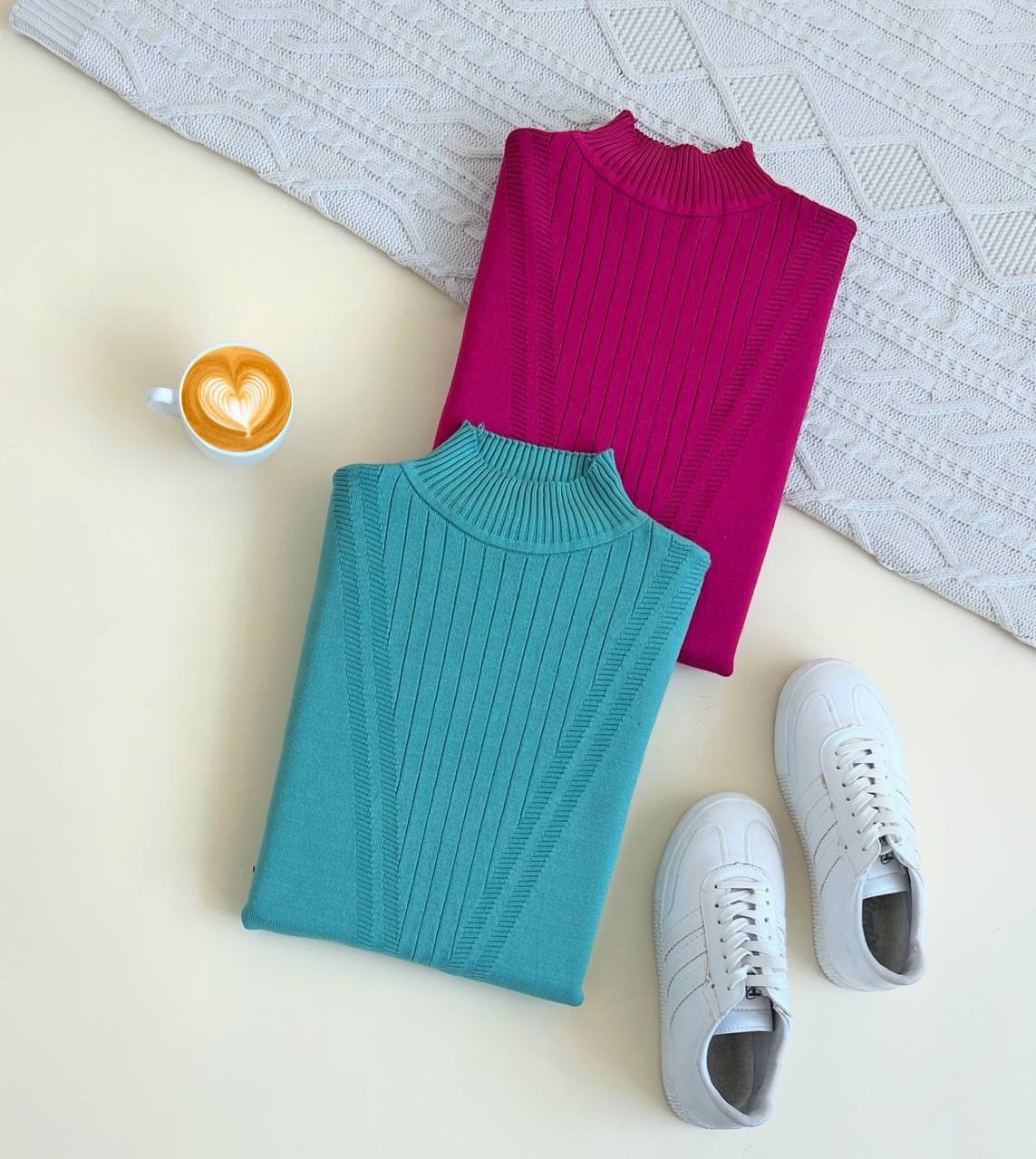 پلیور بافت گپ یقه سه سانت کد 2476