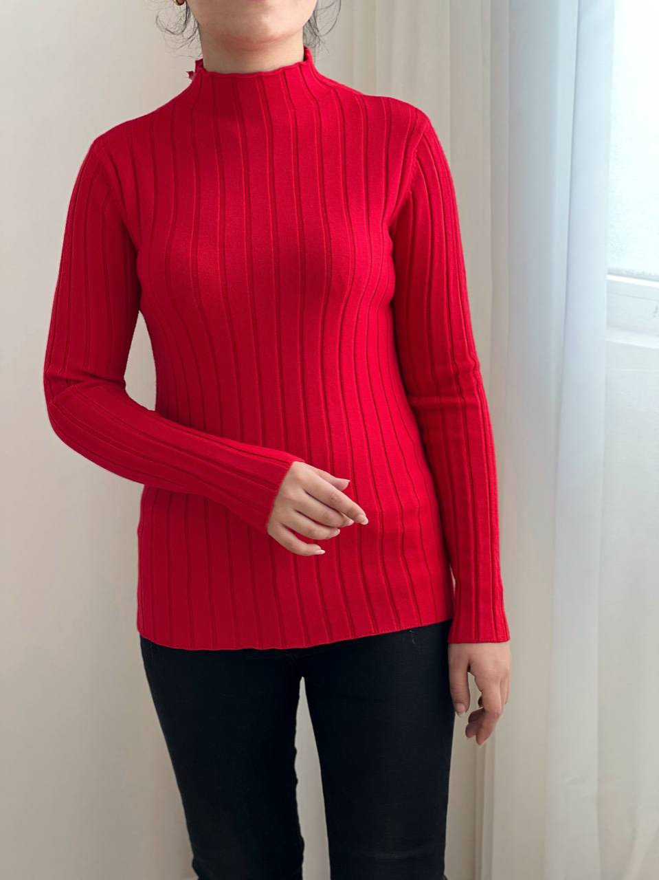 پلیور بافت یقه ایستاده گپ کد 2480