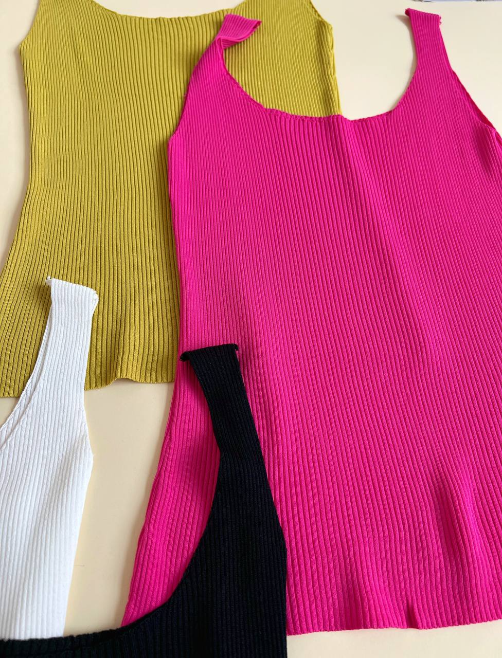 تاپ یقه گرد ساده کبریتی کد2484