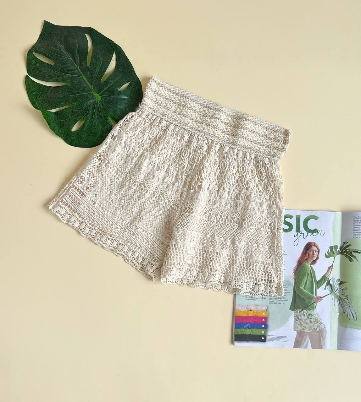 شلوارک دانتل آستردار کد 2486