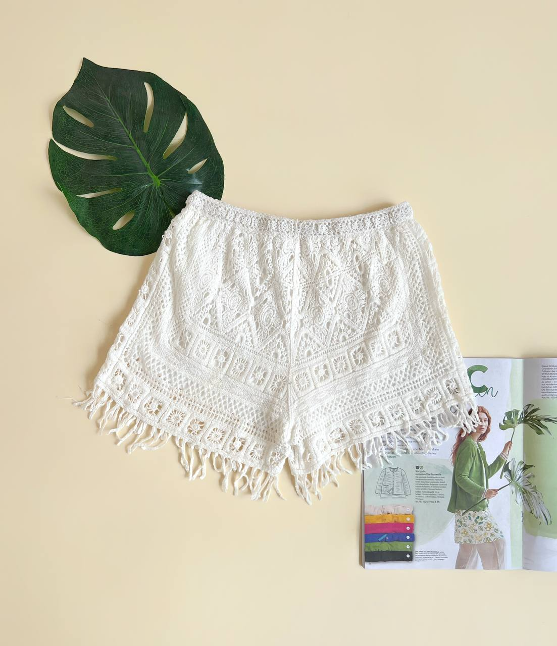 شلوارک دانتل آستردار کد 2486