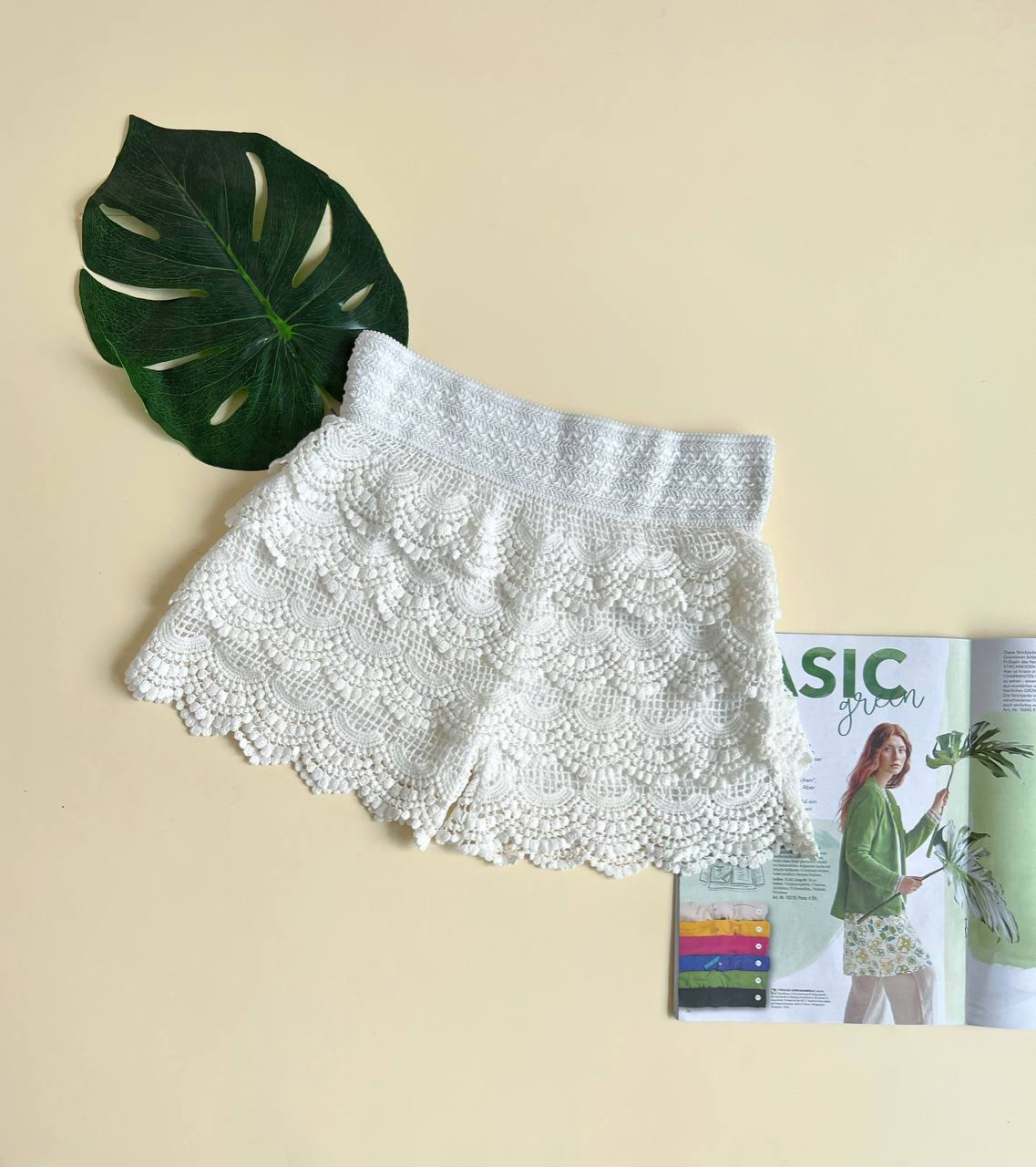 شلوارک دانتل آستردار کد 2486