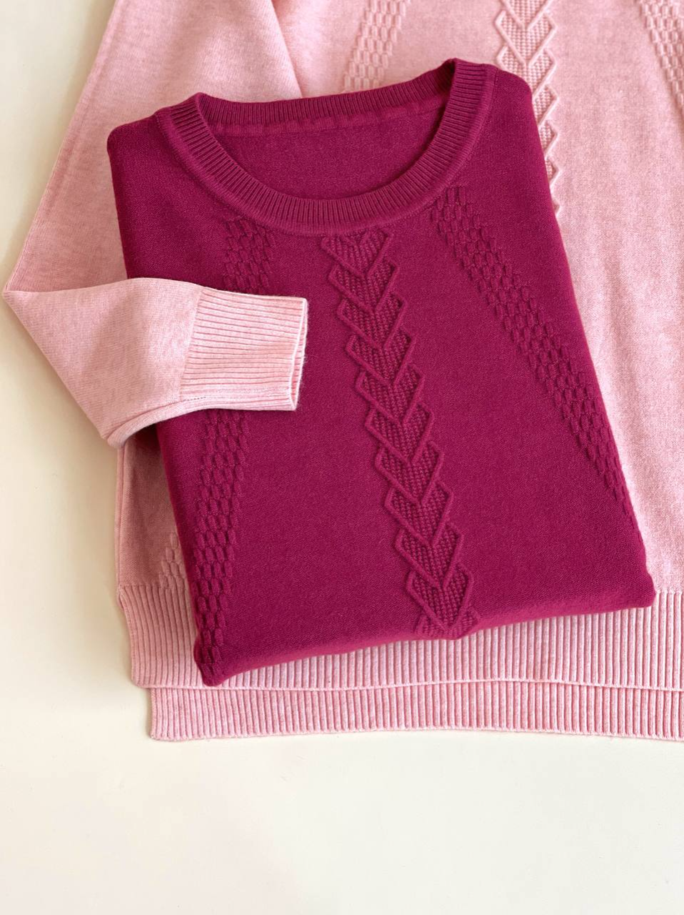 پلیور بافت بغل چاک یقه گرد کد 2488