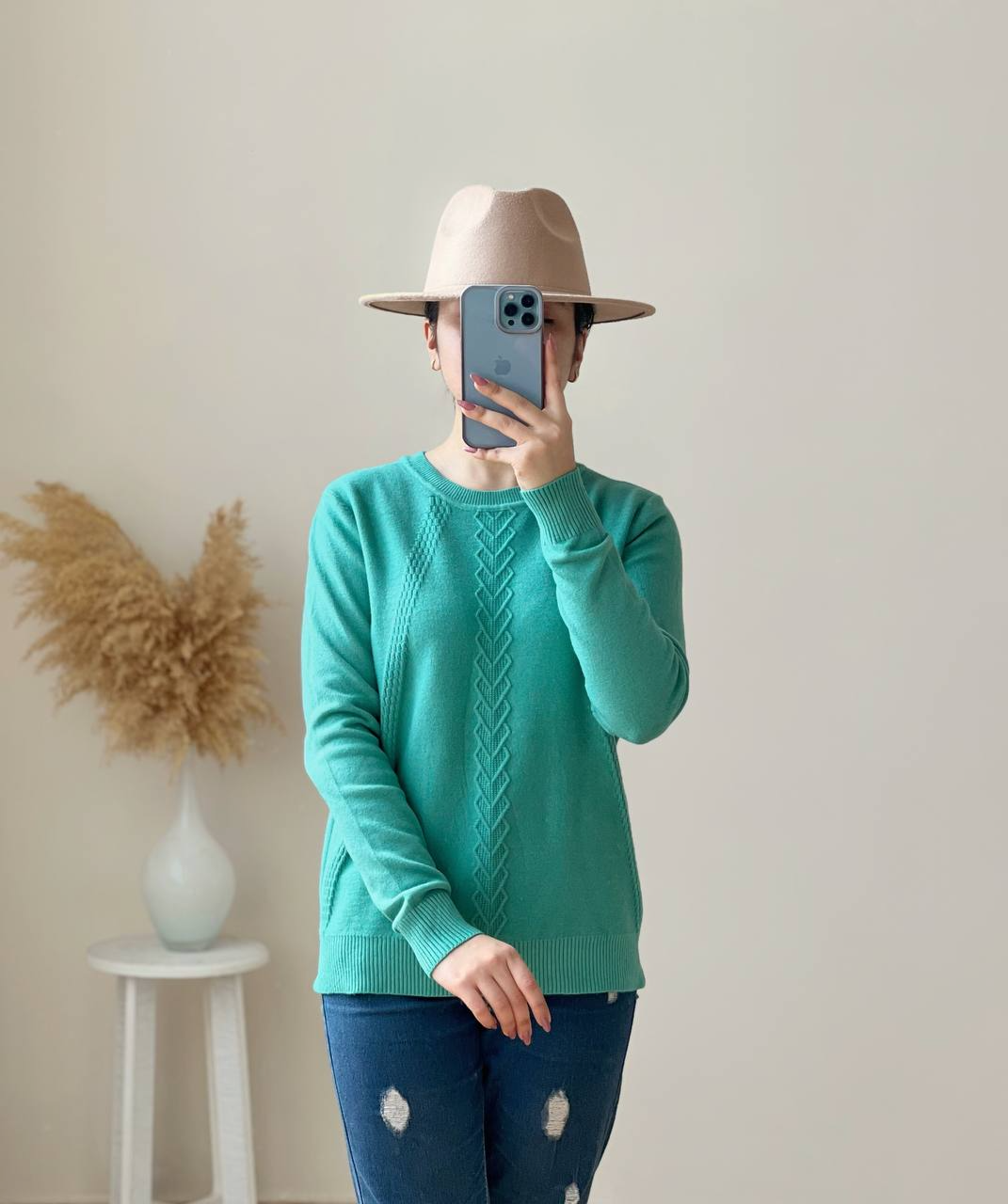 پلیور بافت بغل چاک یقه گرد کد 2488