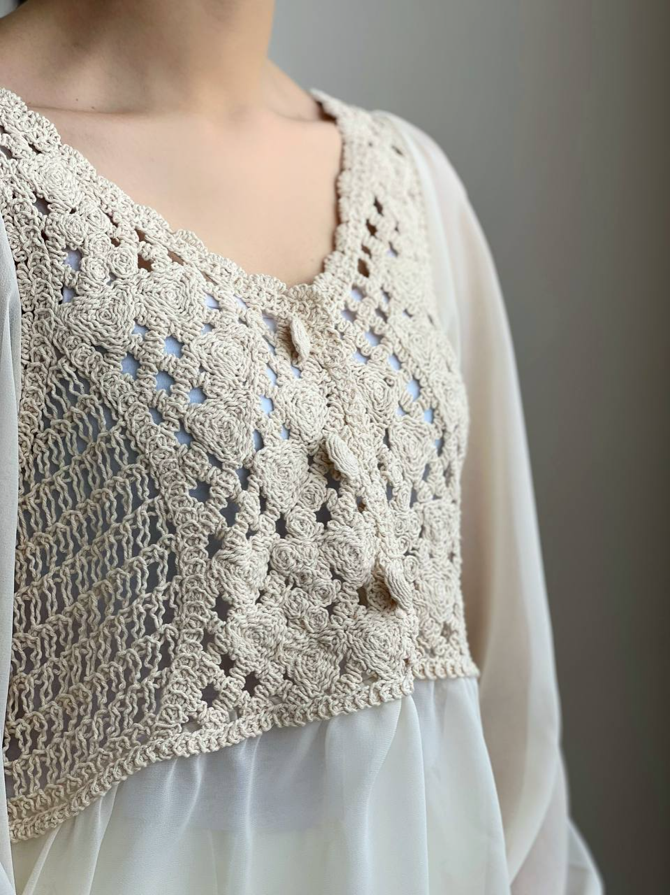 شومیز عروسکی آستین پف کد 2489