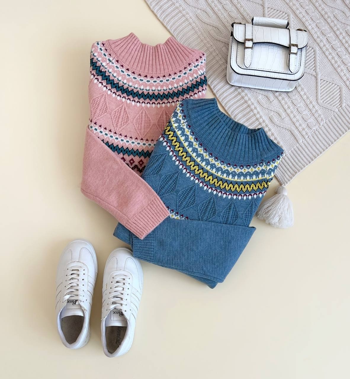 پلیور بافت سنتی گرم بالا کد 2490