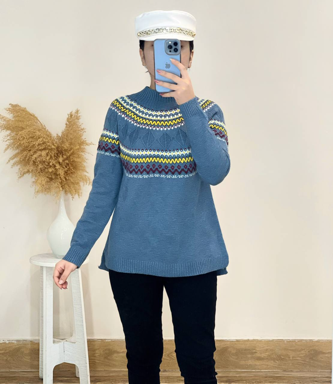 پلیور بافت سنتی گرم بالا کد 2490