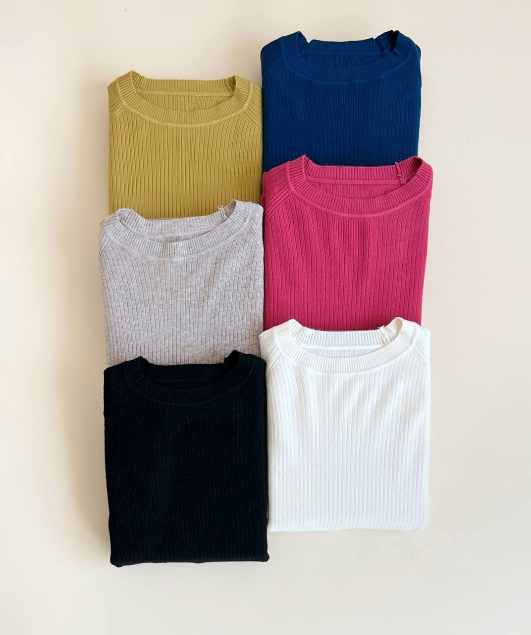 پلیور بافت یقه گرد ساده کد 2492