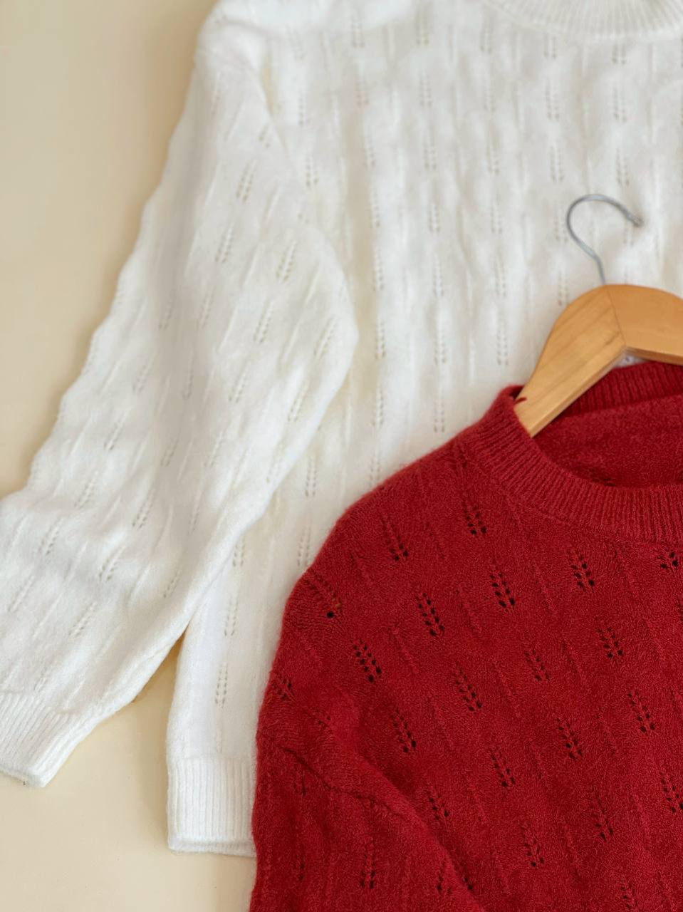 پلیور بافت یقه گرد کد 2495