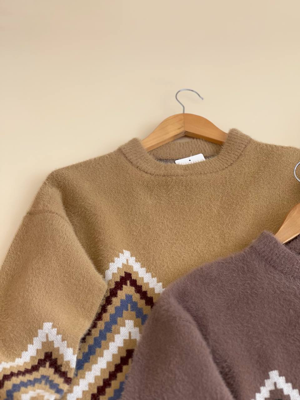 پلیور بافت موهر دار گرم بالا کد 2496