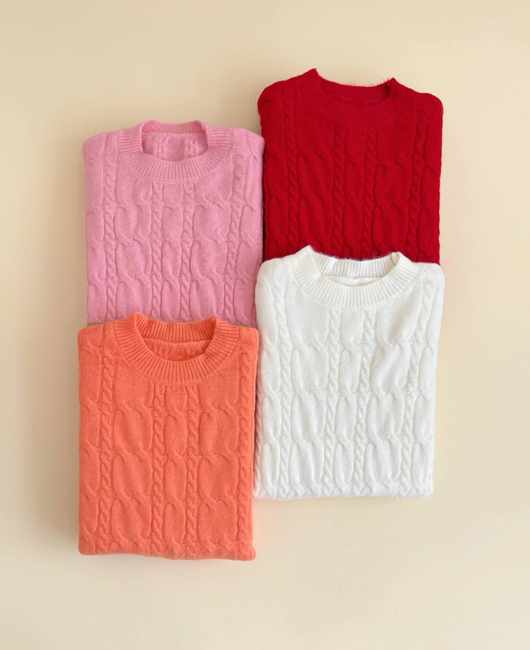 پلیور بافت زنجیری کد 2497