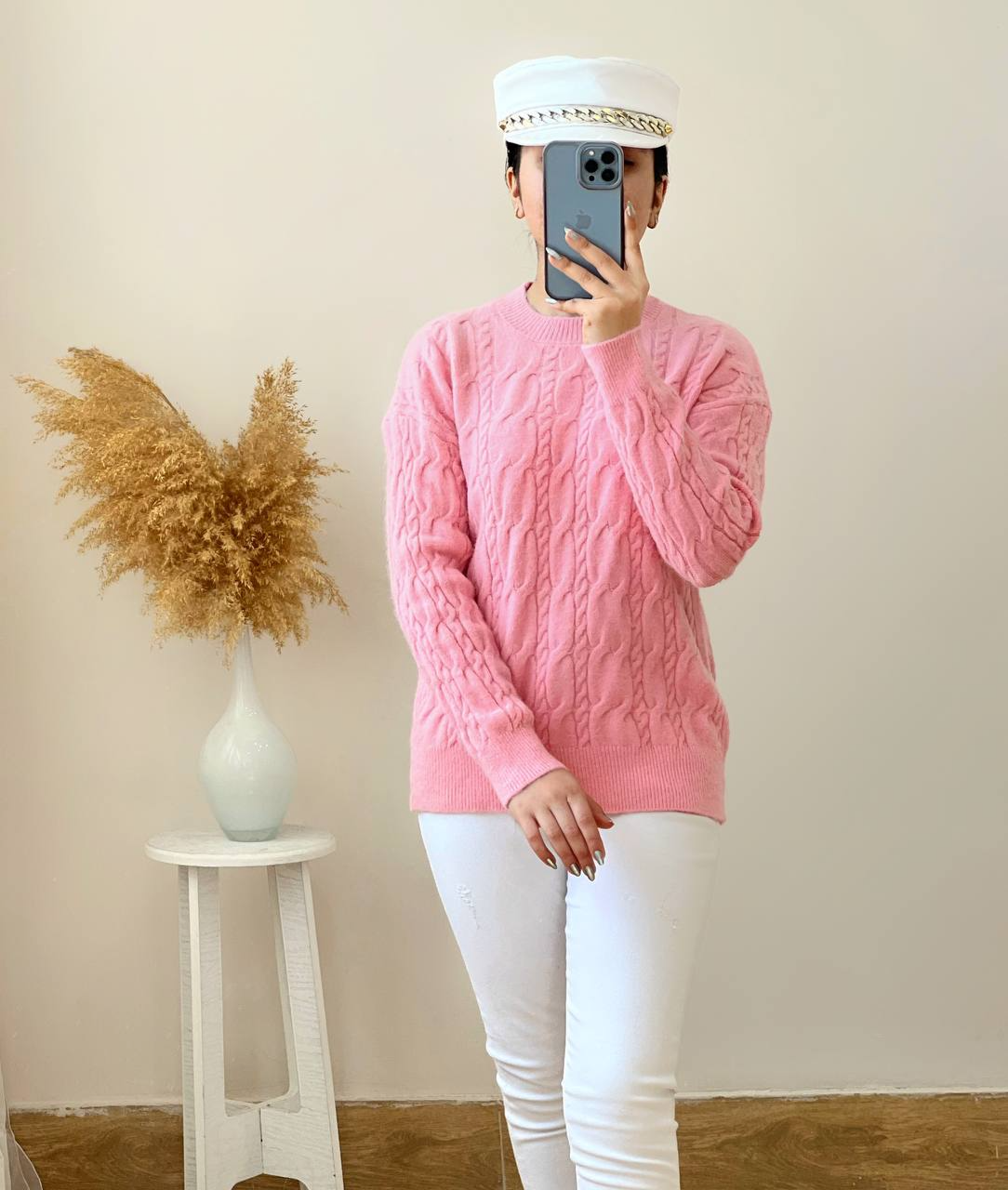 پلیور بافت زنجیری کد 2497