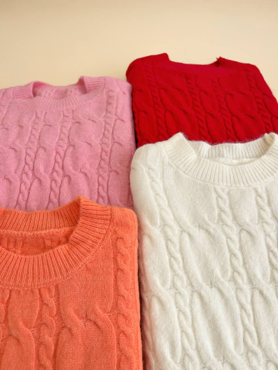 پلیور بافت زنجیری کد 2497