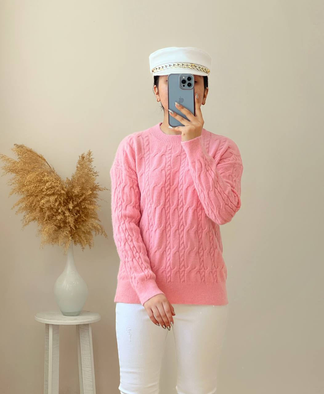 پلیور بافت زنجیری کد 2497