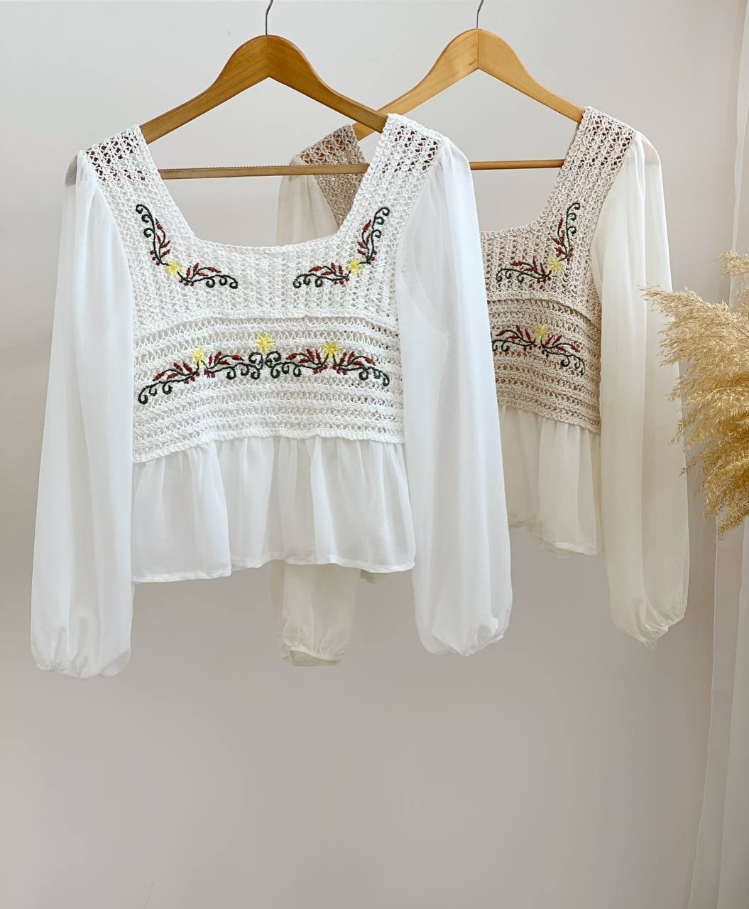 شومیز عروسکی گلدوزی شده کد 2507