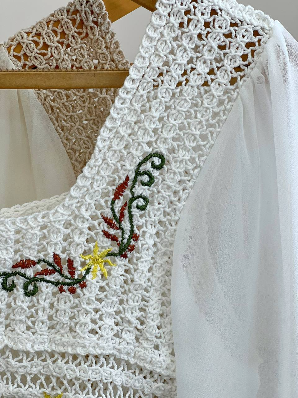 شومیز عروسکی گلدوزی شده کد 2507