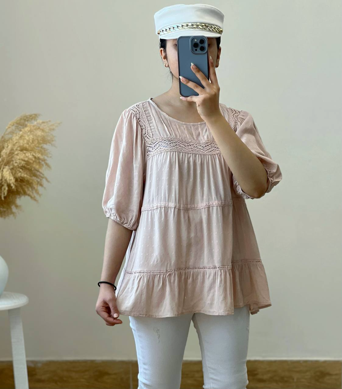 تونیک نخی نوار گیپور کد 2510