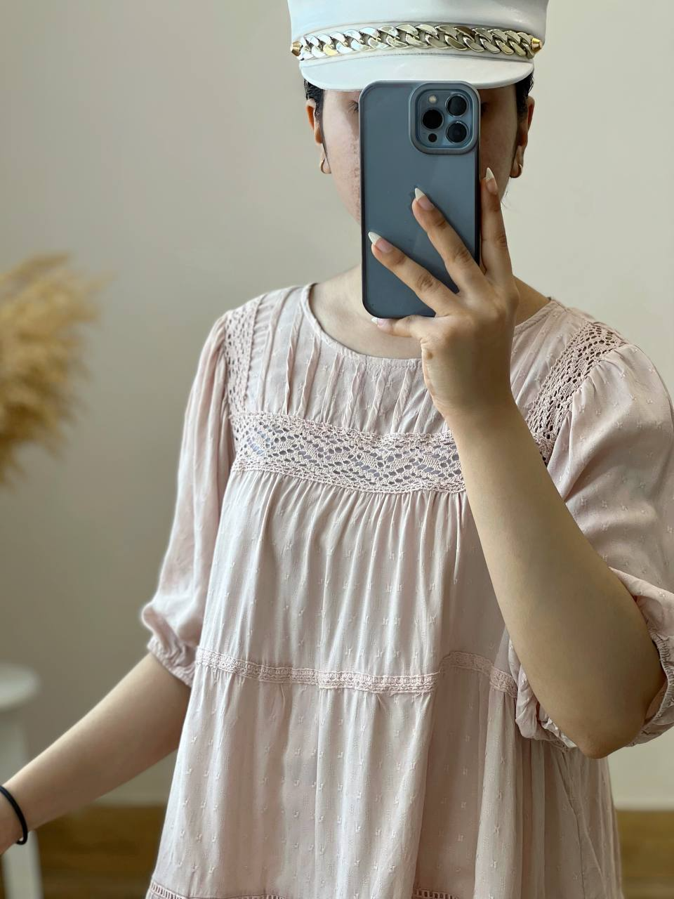 تونیک نخی نوار گیپور کد 2510