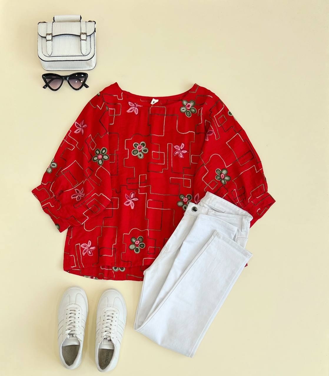 شومیز کنف گلدوزی شده کد 2511