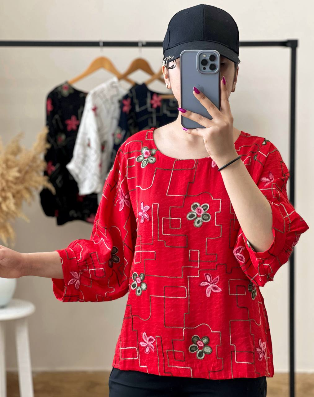 شومیز کنف گلدوزی شده کد 2511