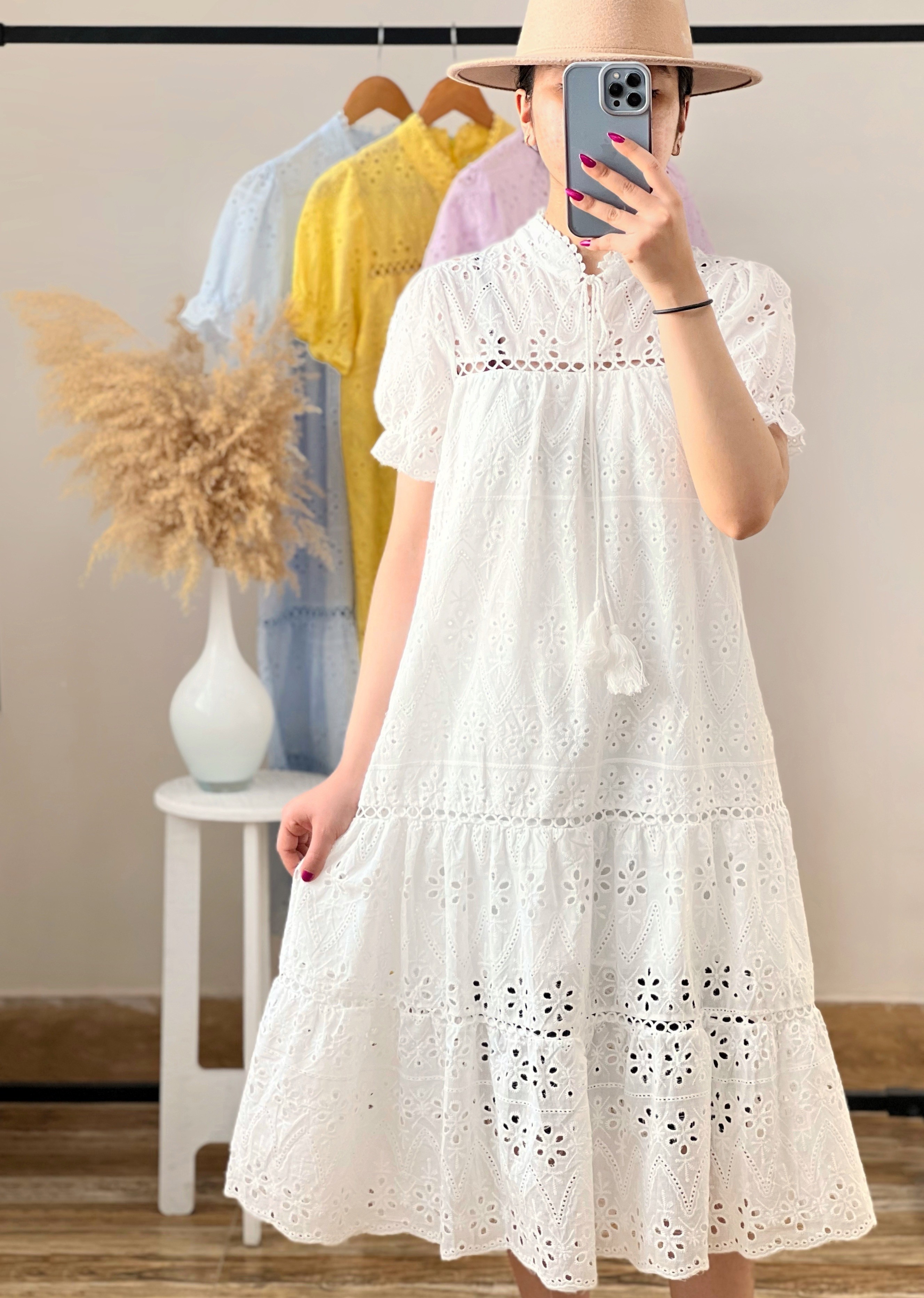 پیراهن خامه دوری بلند کد 2512