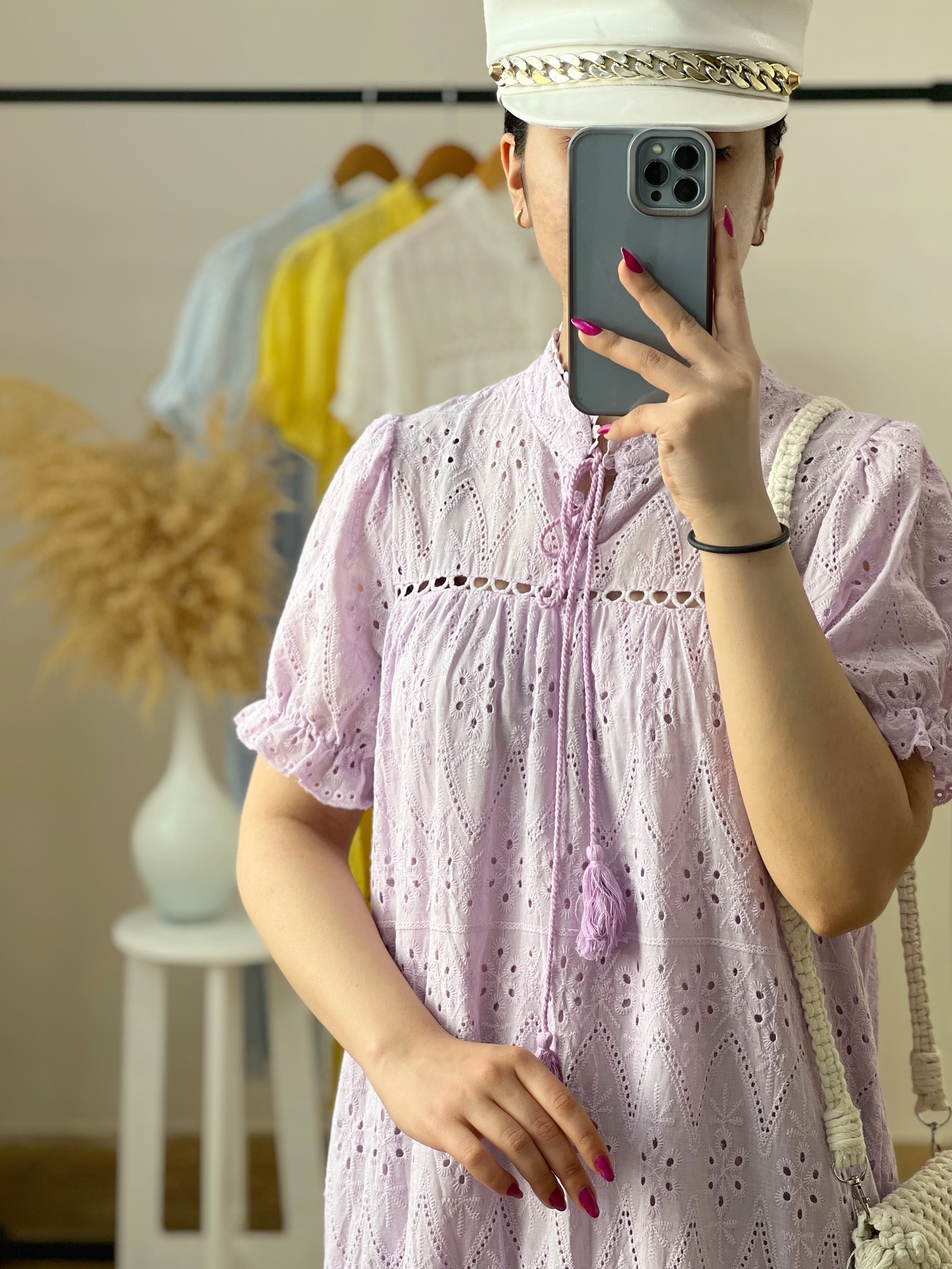 پیراهن خامه دوری بلند کد 2512