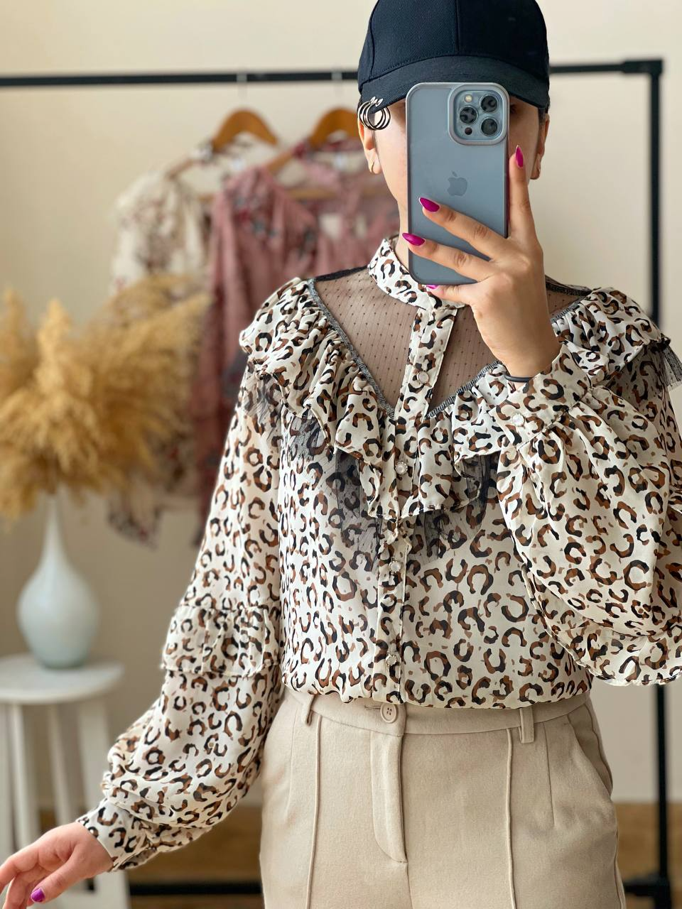 شومیز کرپ حریر فانتزی کد 2516