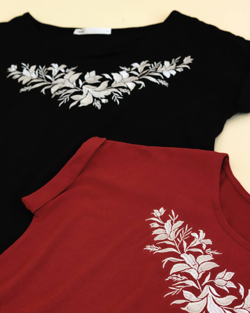 تیشرت گلدوزی شده برندikka کد 2519