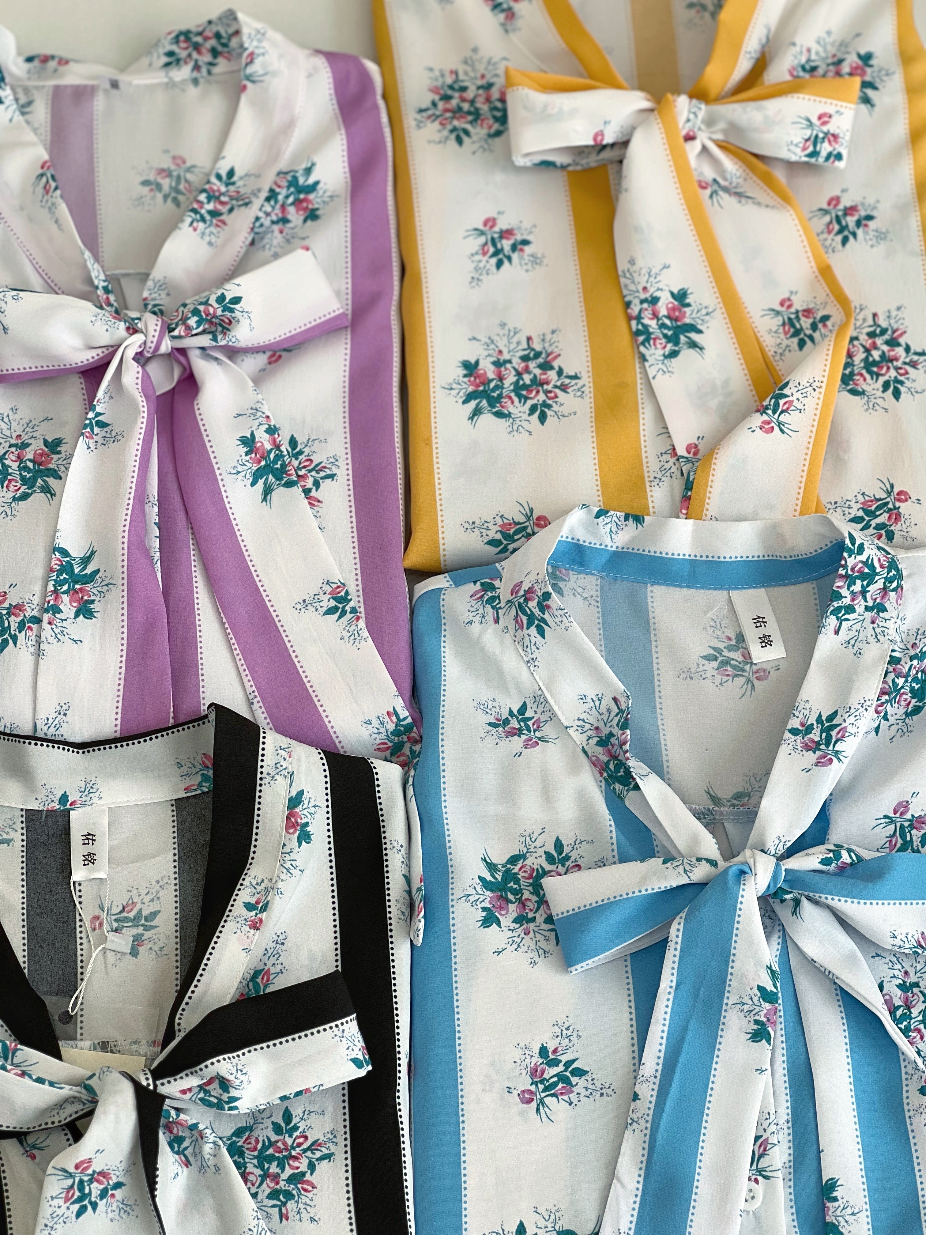 شومیز راه راه شکوفه کد 2530