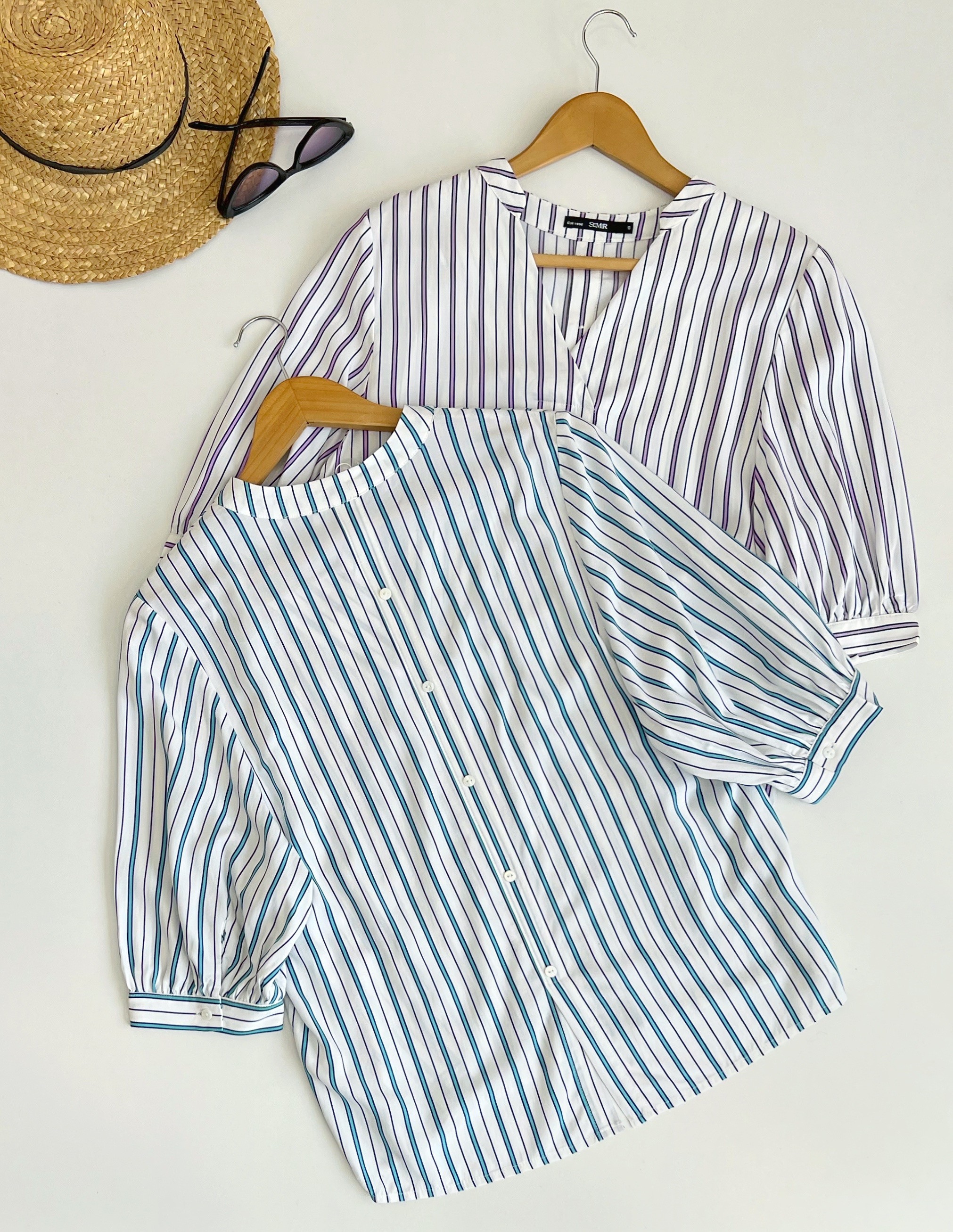 شومیز راه راه از برند semir کد 2531