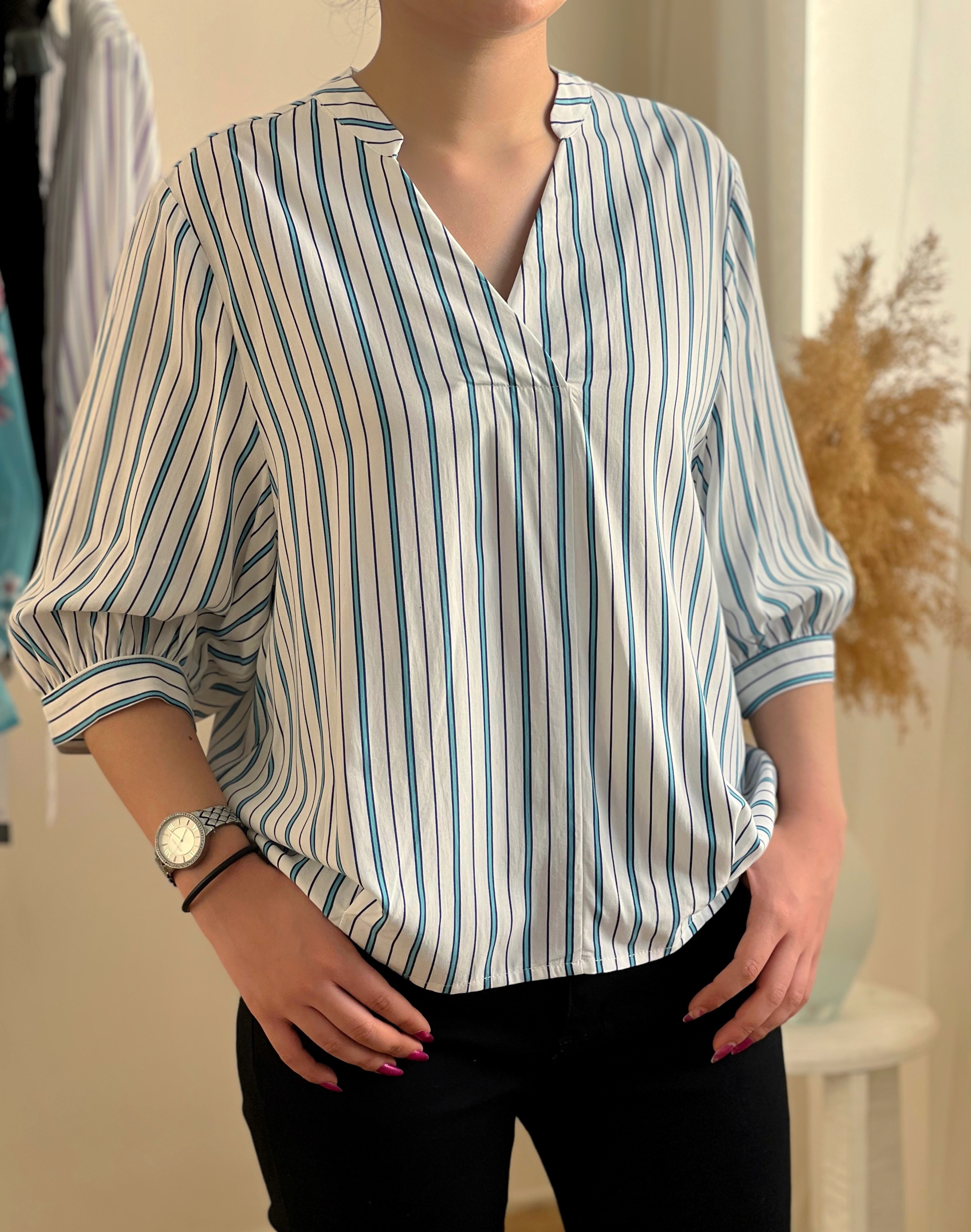 شومیز راه راه از برند semir کد 2531