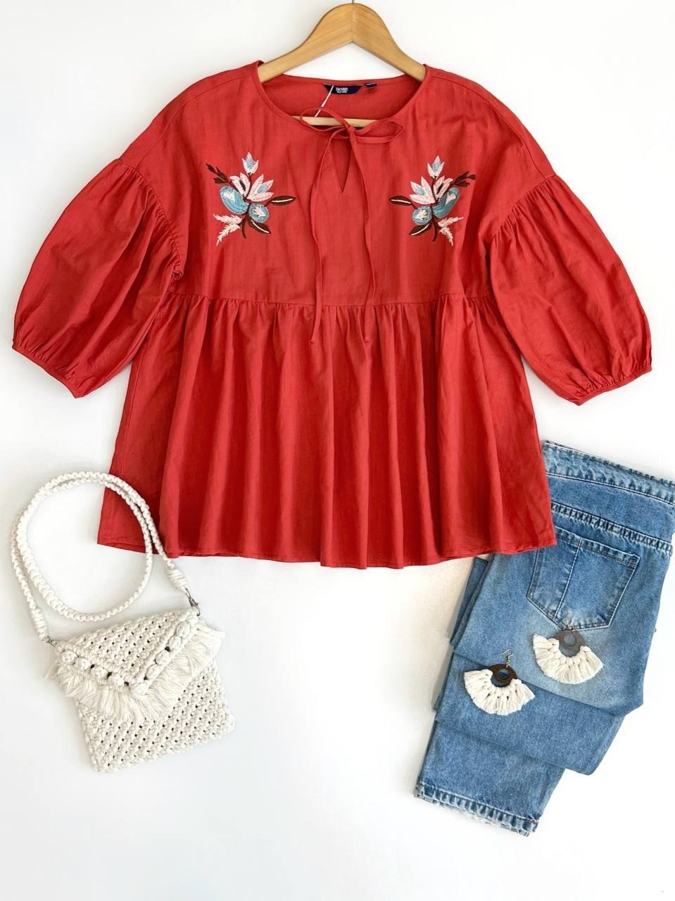 شومیز کنف گلدوزی شده کد 2536