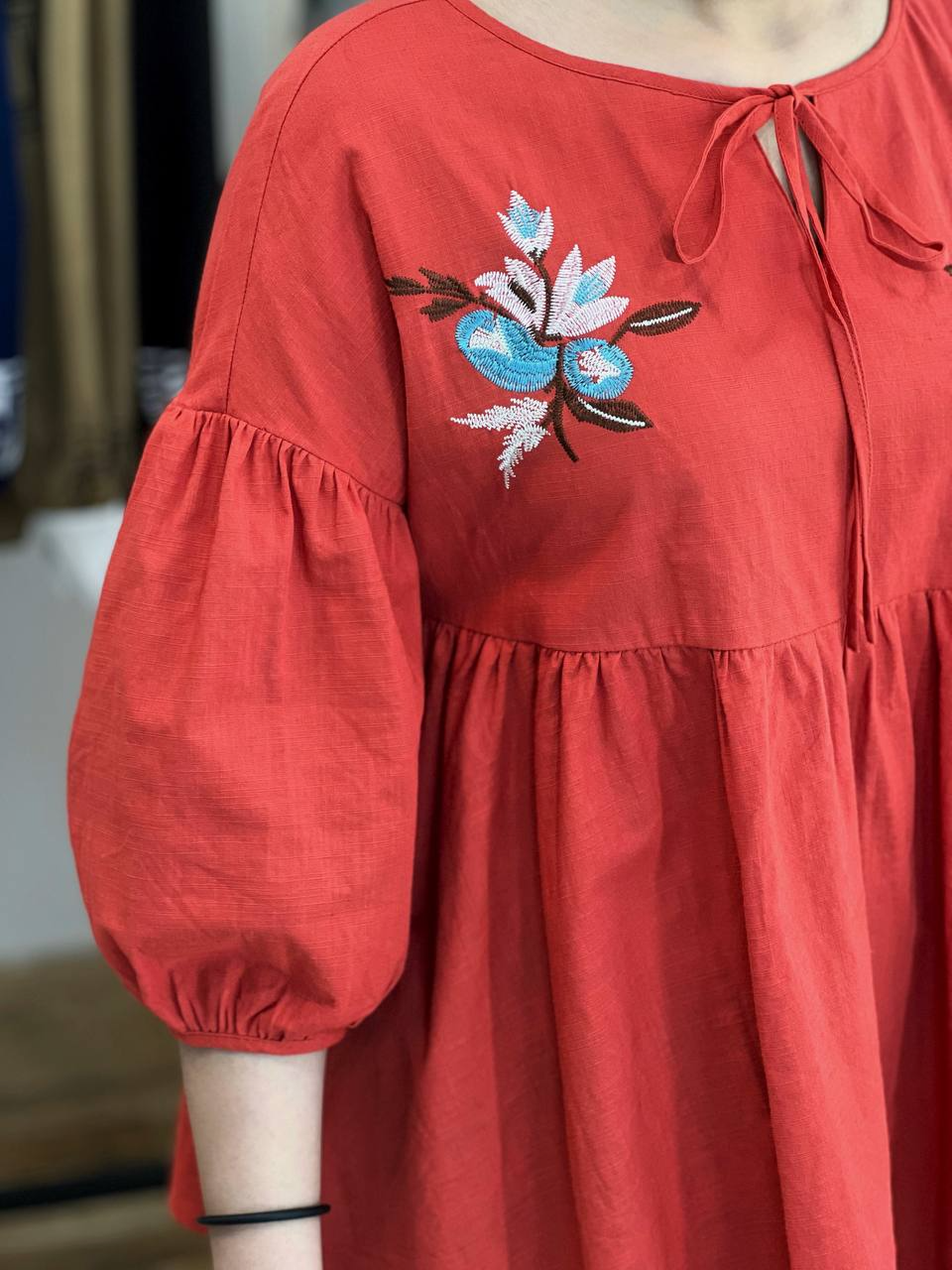 شومیز کنف گلدوزی شده کد 2536