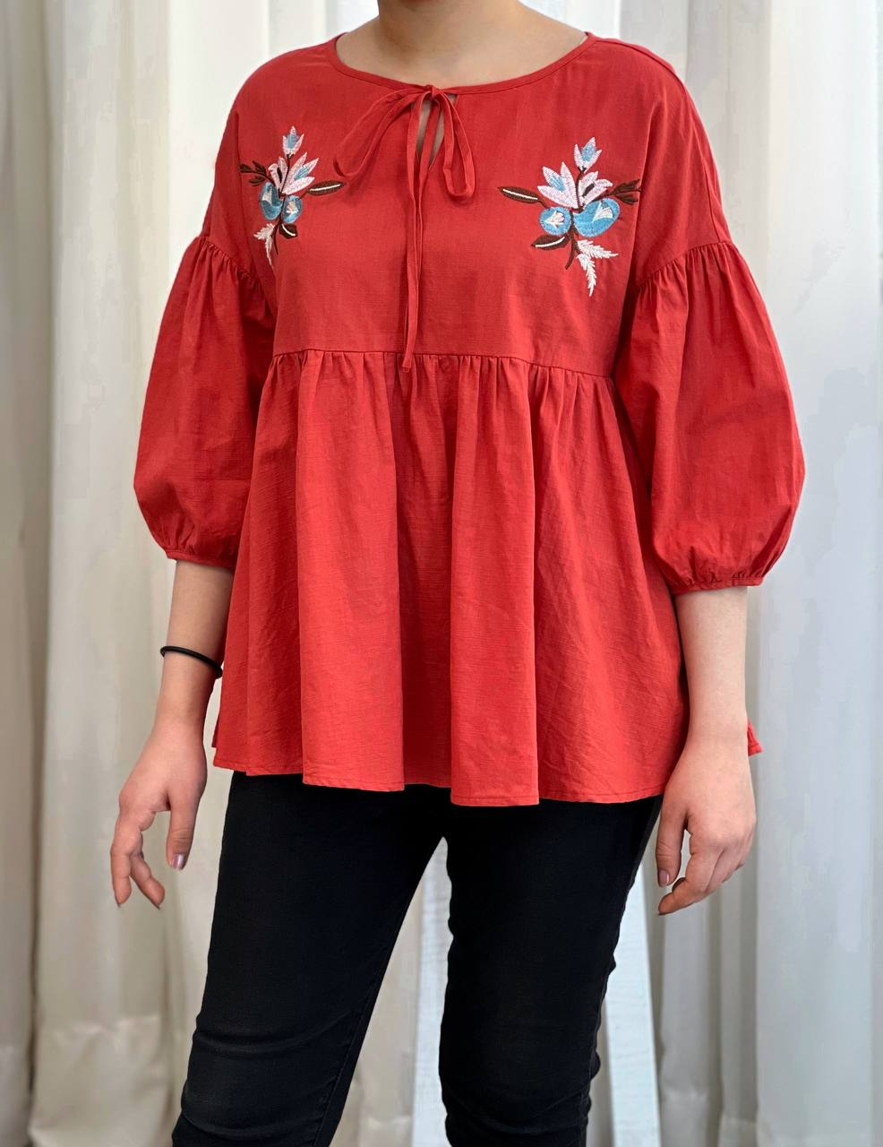 شومیز کنف گلدوزی شده کد 2536