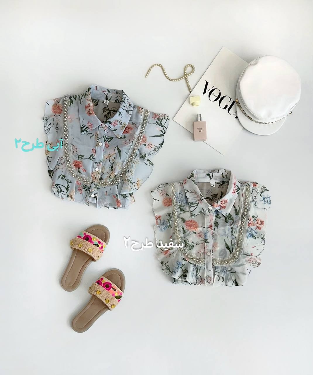 شومیز کرپ حریر گلدار کد 2537