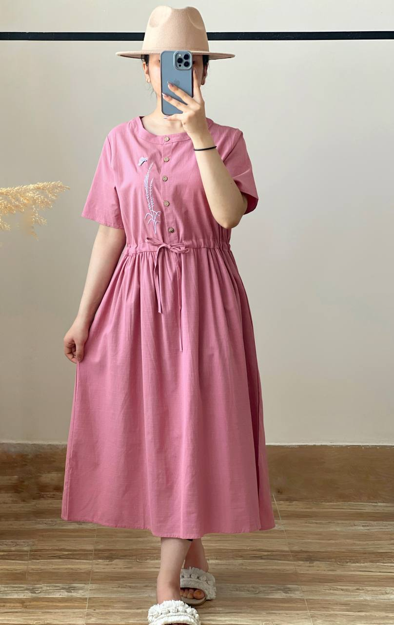 پیراهن ساحلی بلند کمر گتر کد 2540