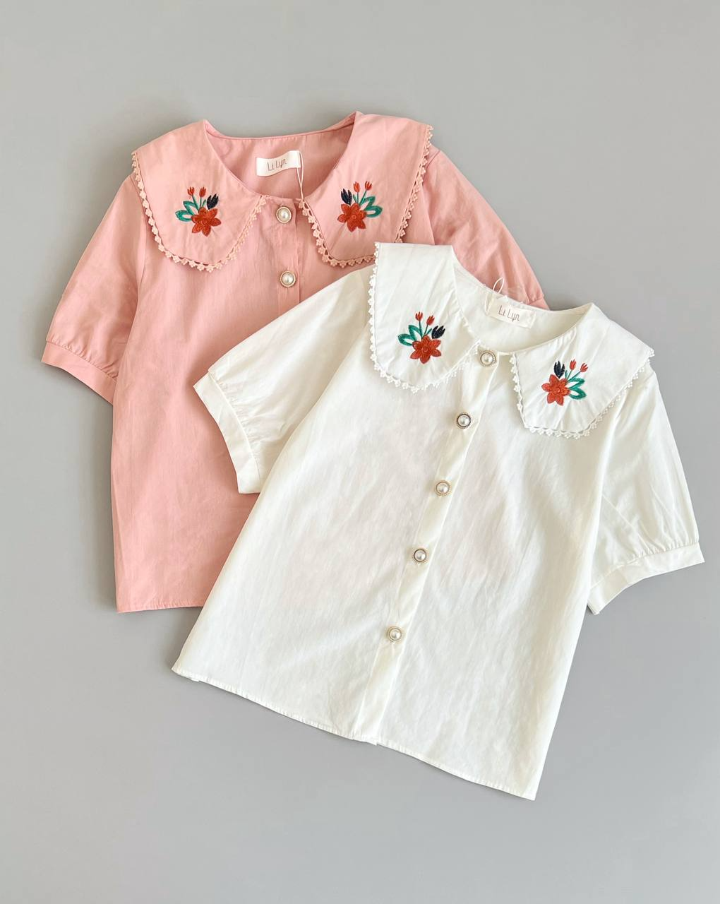 شومیز یقه ب ب گلدوزی شده کد 2541